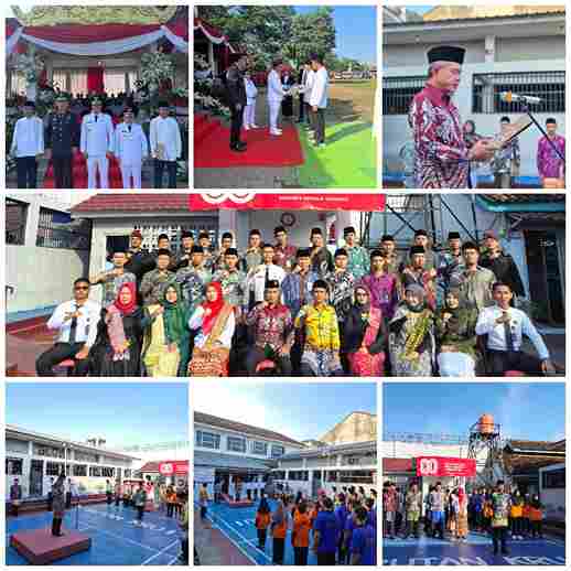 Rutan Krui Gelar Upacara Peringatan HUT RI ke-80 dengan Khidmat