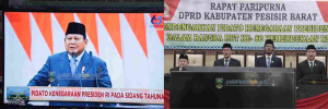 Bupati dan Wabup Pesibar Bersama DPRD Simak Pidato Presiden Prabowo di Hari Kemerdekaan ke-80
