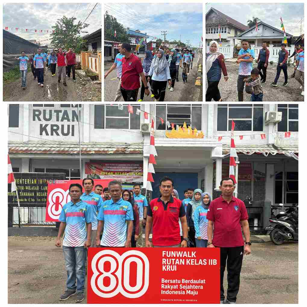 Rutan Krui Gelar Fun Walk Semarakkan Tumbuhkan Semangat Kebersamaan