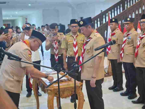 Pelantikan Pengurus Mabicab, Kwarcab, LPK dan DKC Gerakan Pramuka Pesisir Barat Masa Bhakti 2025–2030