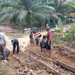Instruksi Bupati Dedi Irawan Ditindaklanjuti Pemerintahan Pekon Bumi Ratu Melalui Perawatan Jalan
