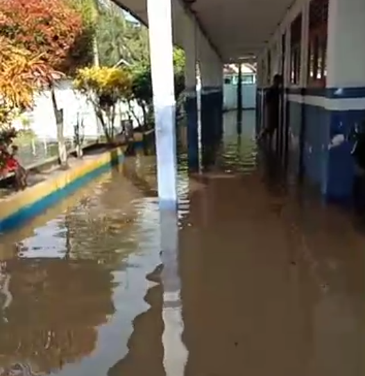Hujan Deras, SD Negeri 69 Pemerihan Kebanjiran