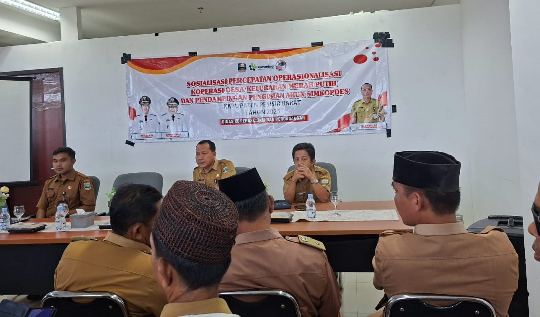 Pemkab Pesisir Barat Gelar Sosialisasi Percepatan Operasionalisasi Koperasi Merah Putih dan Pendampingan Simkopdes 2025
