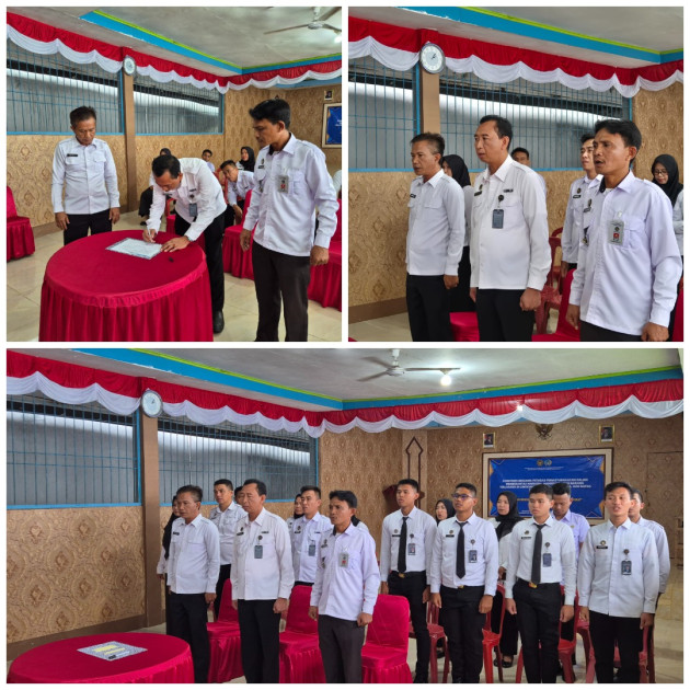 Rutan Kelas IIB Krui Tanda Tangani Komitmen Bersama Wujudkan Pemasyarakatan Bebas dari Narkoba dan Pungli