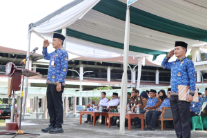 Pemkab Pesisir Barat Gelar Upacara Peringatan HUT KORPRI Ke-54