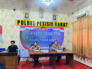 Rilis Akhir Tahun 2025, Polres Pesisir Barat Paparkan Capaian dan Komitmen Tingkatkan Kinerja
