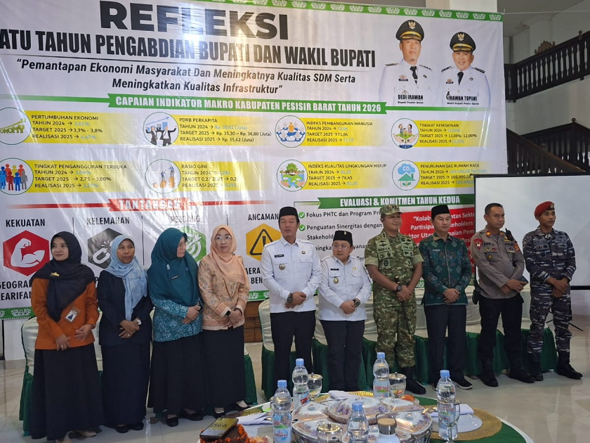 Refleksi Tahun Pertama Pemerintahan Daerah, Komitmen Wujudkan Pesisir Barat Maju dan Sejahtera