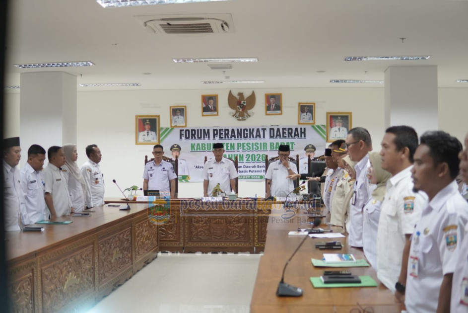 Sinkronkan Program Pembangunan, Pemkab Pesisir Barat Laksanakan Forum Perangkat Daerah