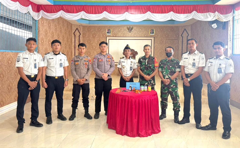 Rutan Krui Gelar Razia Gabungan Jelang Hari Bhakti Pemasyarakatan ke-62