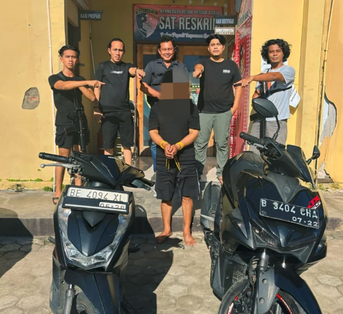 Aksi Pencurian Motor di Pesisir Barat Berakhir Apes, Pelaku Diamankan Tim Tekab 308