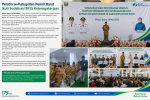 Pemkab Pesisir Barat Dorong Perlindungan Aparatur Pekon Lewat Program BPJS Ketenagakerjaan