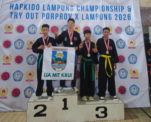 Cetak Prestasi! Tim Hapkido Pesisir Barat Bawa Pulang 6 Emas di Kejurda Lampung